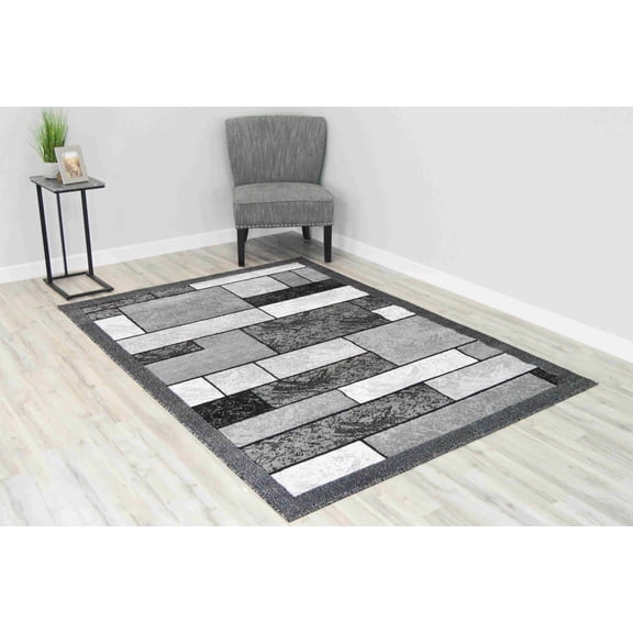 Rima Rug DESIGN 4999 - 5'2"x7'5", Grey