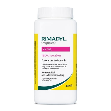 Rimadyl (carprofen) Chewable Tablets for Dogs, 75 mg