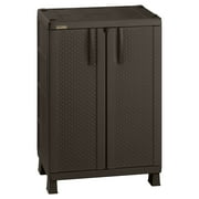 Rimax Brown Resin Rattan Compact Cabinet