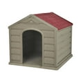 thumbnail image 1 of Rimax ECO Resin Dog House for Small Breeds, 24" W, Taupe, 1 of 7