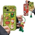 thumbnail image 1 of RimdGhov Christmas Tree Pendant Flip Mirror Phone Case - Compatible with iPhone 17/16/15/14/13/12/11 Series (Red, for iPhone 16 Pro Max), 1 of 7
