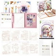 thumbnail image 1 of RimdGhov Creative Watercolor Kit, 3-Fold Water Color Painting Book with Embedded Paints, Portable DIY Stress-Relief Watercolor Kit for Beginners and Adults, 1 of 8