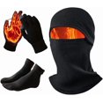 thumbnail image 1 of RimdGhov Ski Mask and Gloves Set, 3-in-1 Winter Windproof Mask with Warm Knitted Balaclava, Touchscreen Gloves & Thermal Socks, Unisex 3-Piece Warm Set for Outdoor, 1 of 7