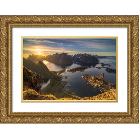 Riml, Ludwig 18x13 Gold Ornate Wood Framed with Double Matting Museum Art Print Titled - Magic Moment