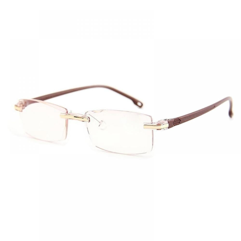 FG Men Rimless Reading Glasses Bifocal Distant and Near Magnifying