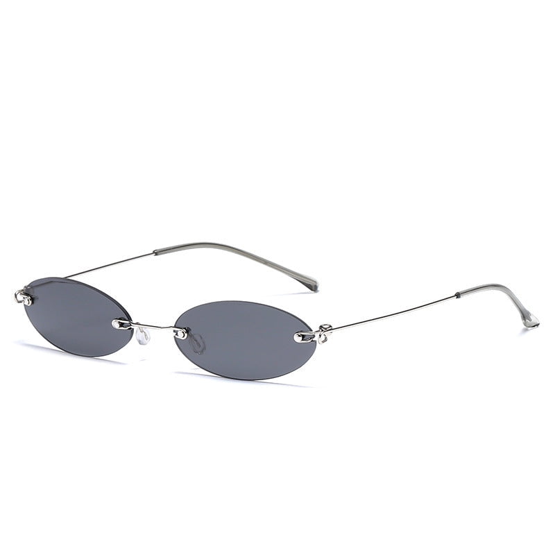 Rimless-Oval-Sunglasses-for-  display picture 3