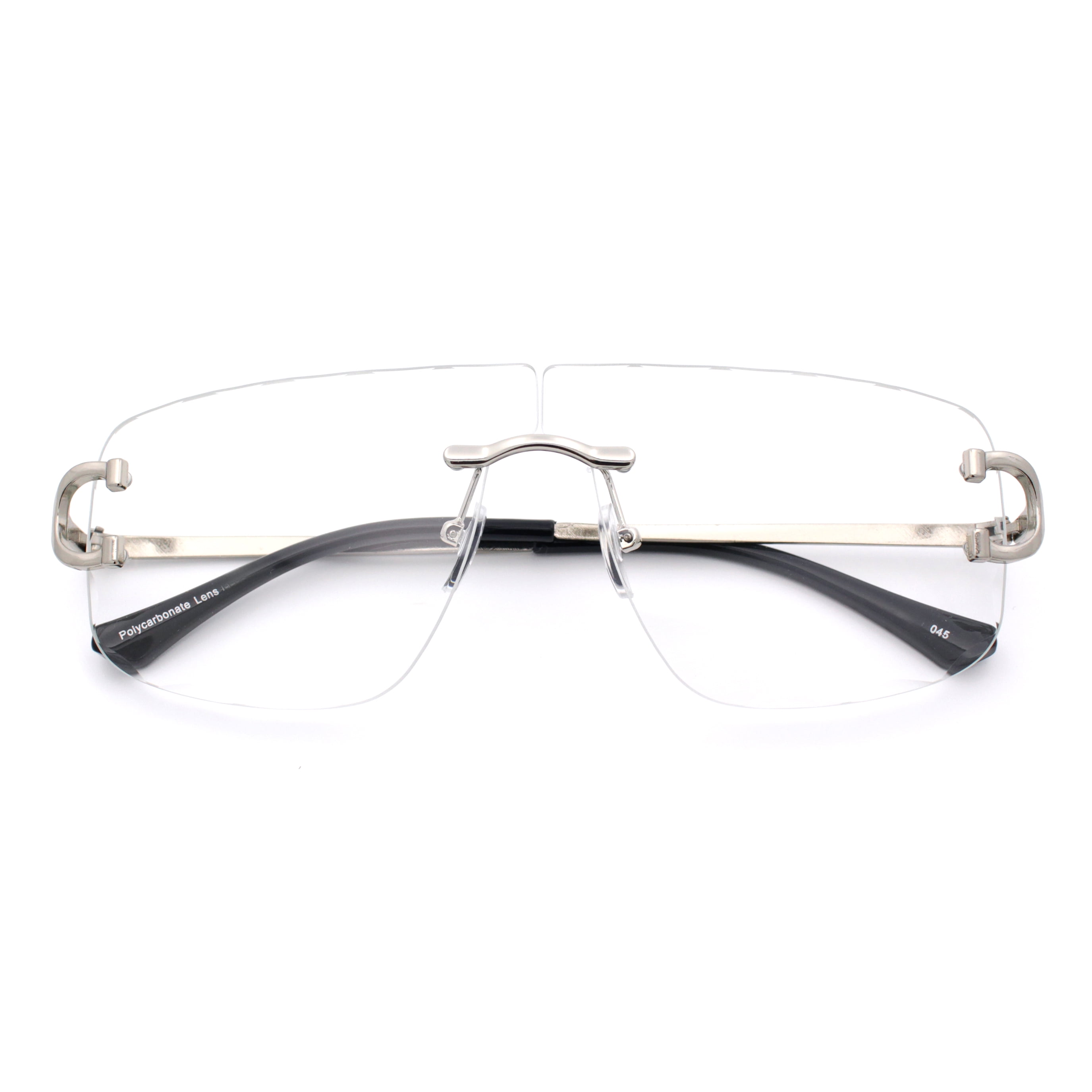 『EYE 770 CLEAR』 Rimless Oversized Mogul Hip Hop Rapper Clear Lens Fashion