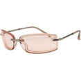 thumbnail image 1 of Rimless Punk Sunglasses for Women Men Sun Glasses Vintage Green Eyewear Shades UV400, 1 of 6