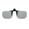 thumbnail image 1 of Rimless Rectangle Polarized Clip-On Sunglasses for Prescription Glasses - Flip Up Driving & Reading Eyewear, 1 of 9
