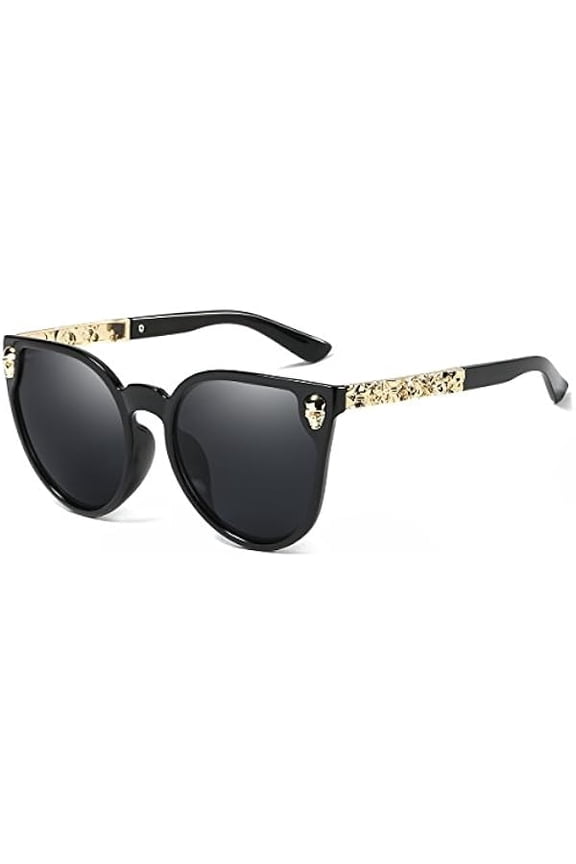 Rimless Skull Design Cat Eye Sunglasses UV400 Protection