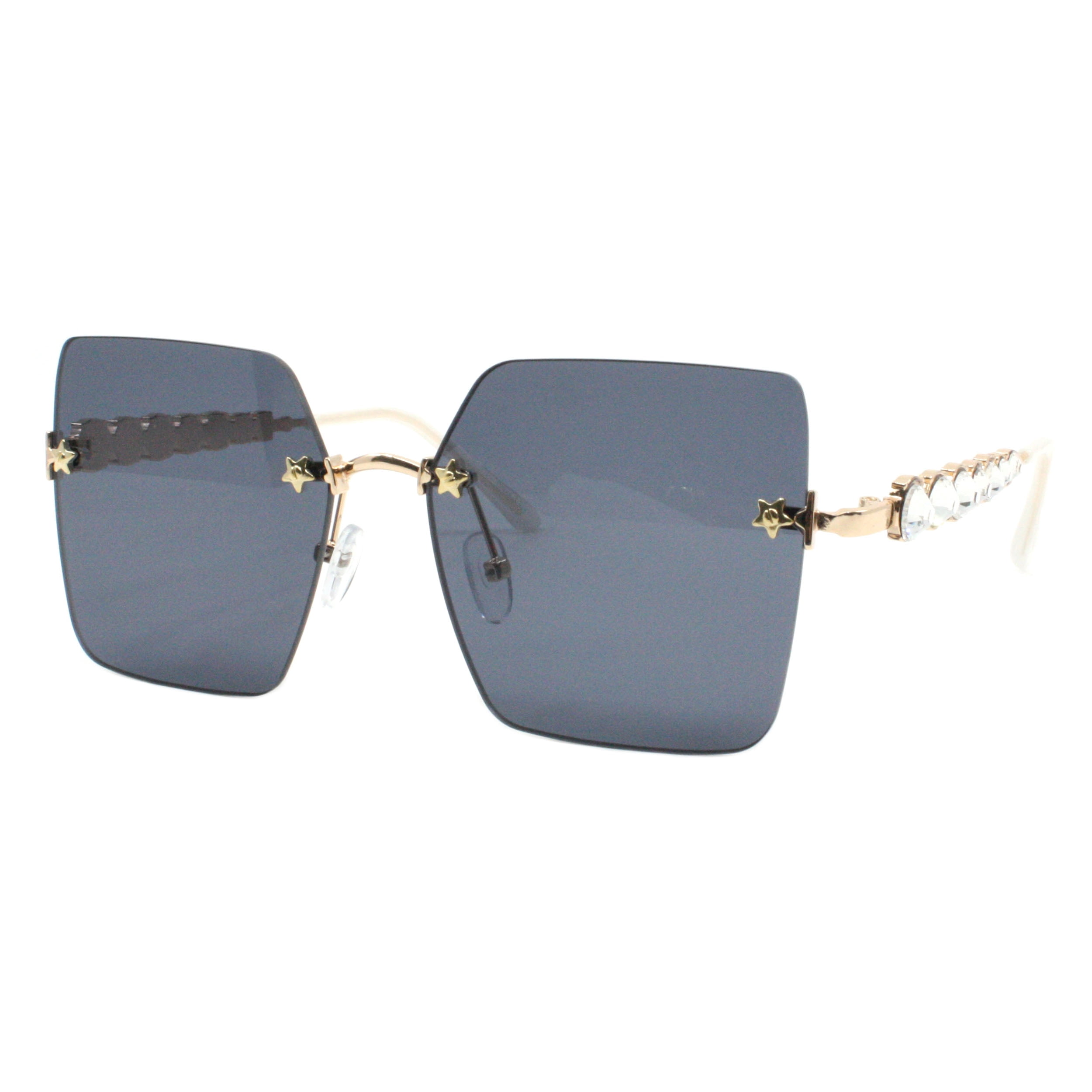 Rimless-Square-Sunglasses-  display picture 2