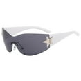 thumbnail image 1 of Rimless Y2K Sunglasses for Women Men Wrap Around Fashion Sunglasses Oversized Frameless Lightweight Trendy Sun Glasses Women Cute Comfortable Party Beach Travel Wear, 1 of 4