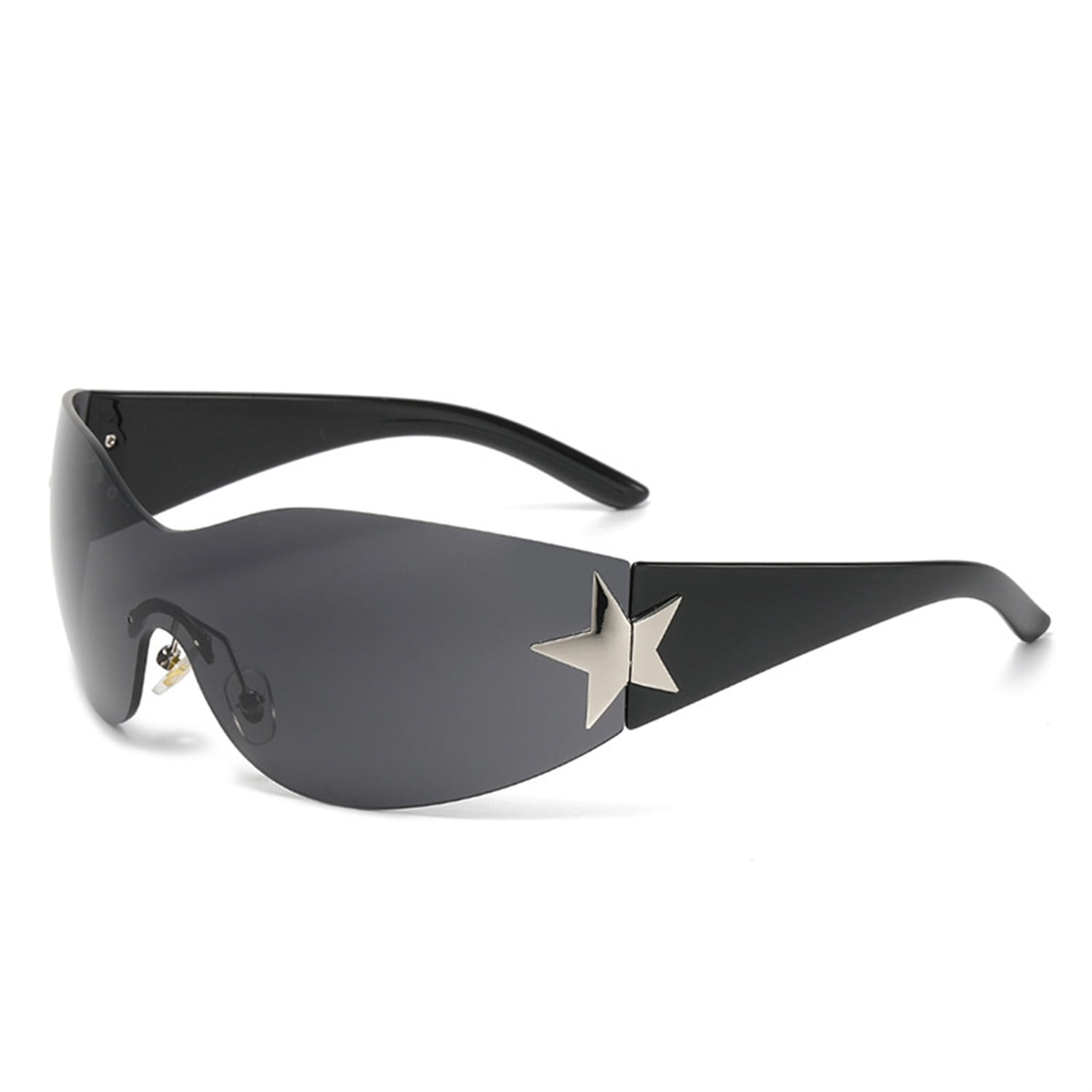 Rimless Y2K Sunglasses for Women Men,Trendy Shield Macao | Ubuy