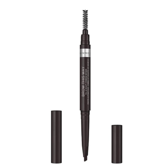 Rimmel Brow This Way Fill & Sculpt Eyebrow Definer, Soft Black