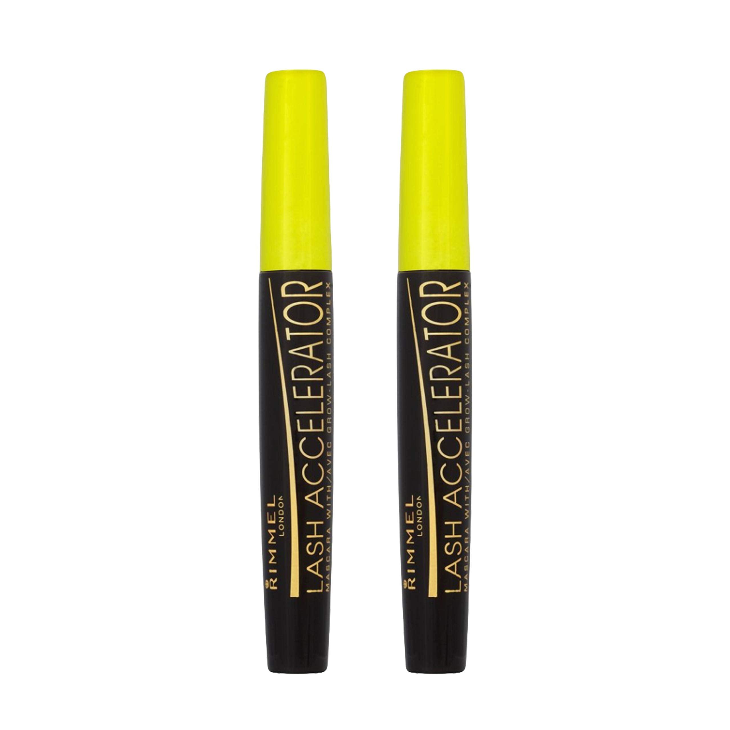 Rimmel Lash Accelerator Mascara, Extreme Black (2Pack)