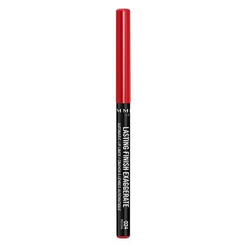 Rimmel Lasting Finish Exaggerate Automatic Lip Liner - Rich, Smooth Formula, Long Lasting - 024 Red Diva, .01Oz Package May Vary