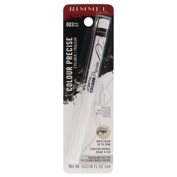 Rimmel London Colour Precise Eyeliner, White, 0.042 oz