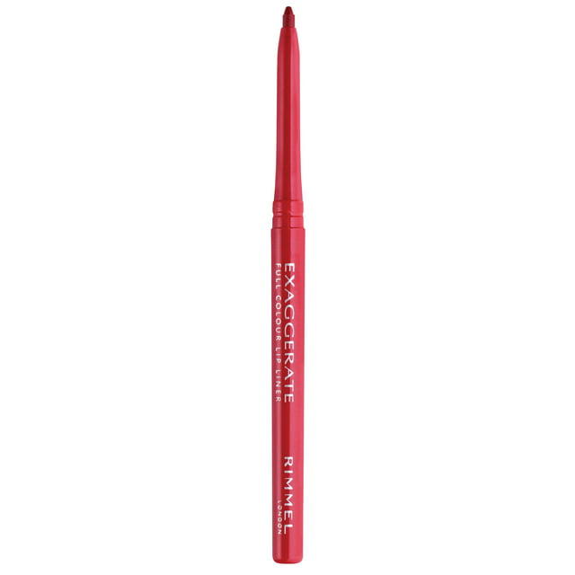 Rimmel London Exaggerate Full Colour Lip Liner, Red Diva, 0.008 oz