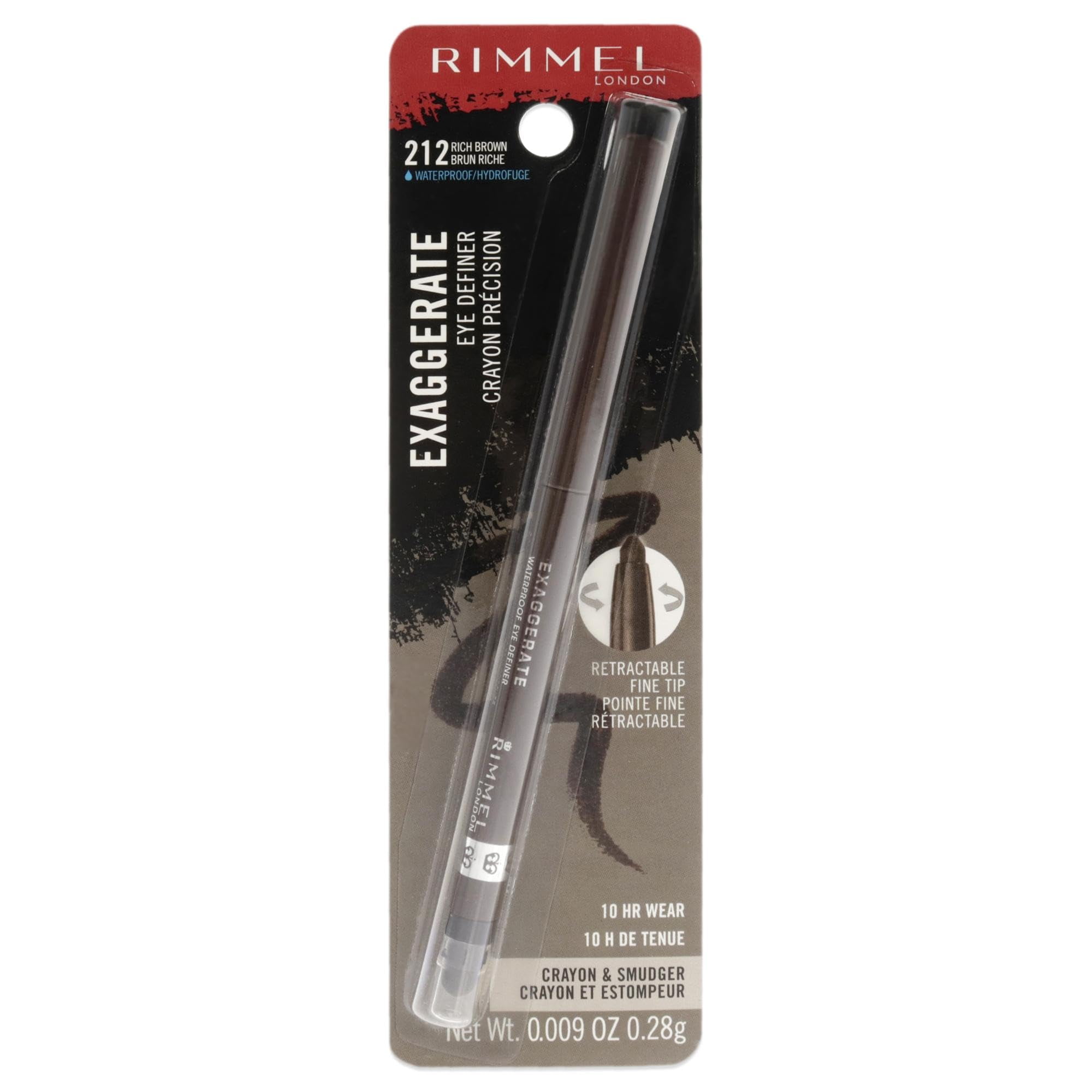 Rimmel London Exaggerate Waterproof Eye Definer Eyeliner, Highly
