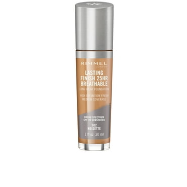 Rimmel London Lasting Finish 25HR Breathable Foundation, Noisette, 1 oz