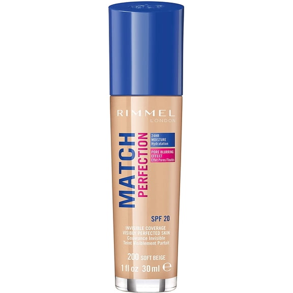 Rimmel Match Perfection Foundation Spf20 200 Soft Beige