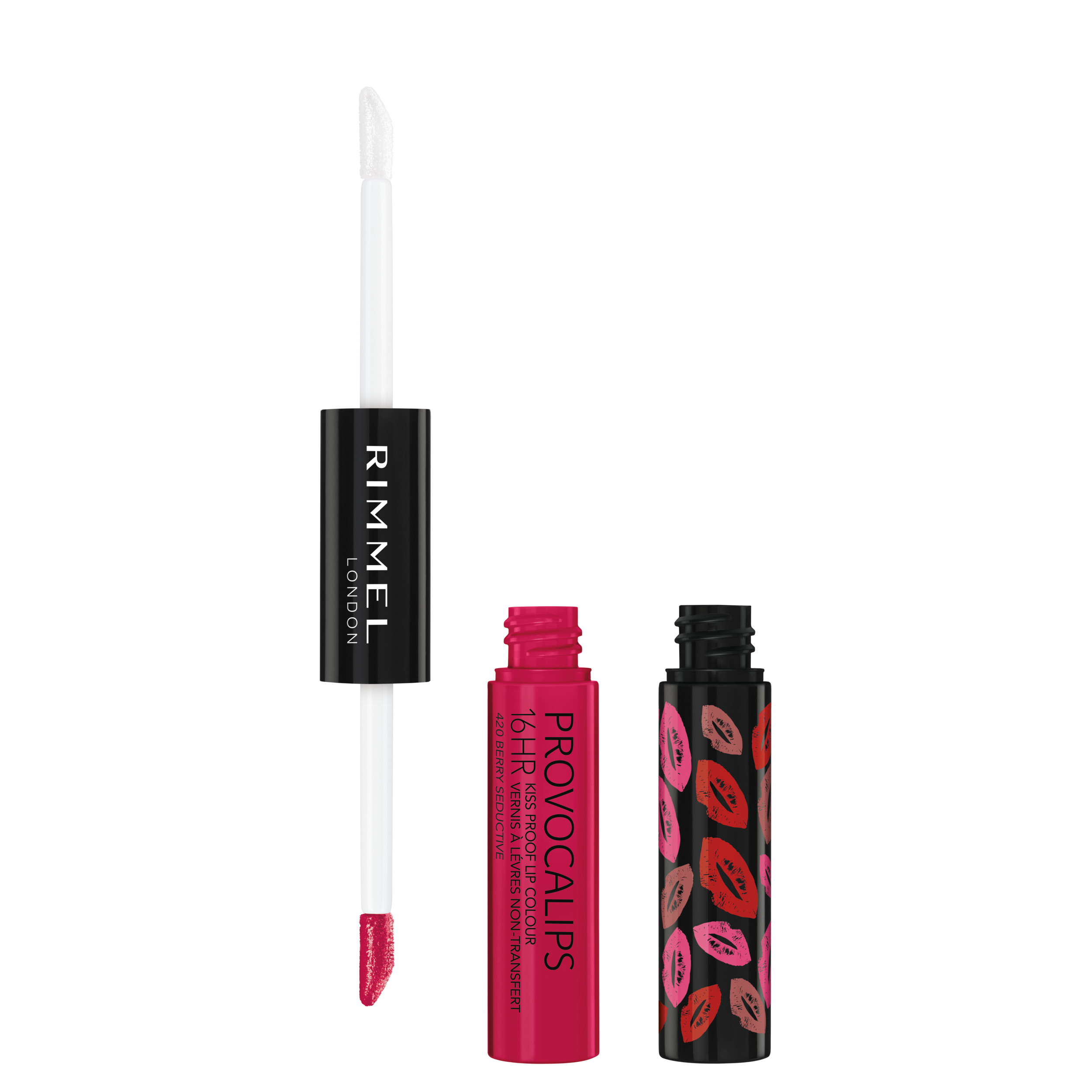 Rimmel London Provocalips 16HR Kiss Proof Lip Colour, Berry Seductive, 0.14  oz - Walmart.com