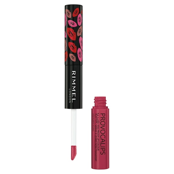 Rimmel London Provocalips Lightweight Gloss 16 Hr Kiss Proof Lipstick, 210 Flirty Fling