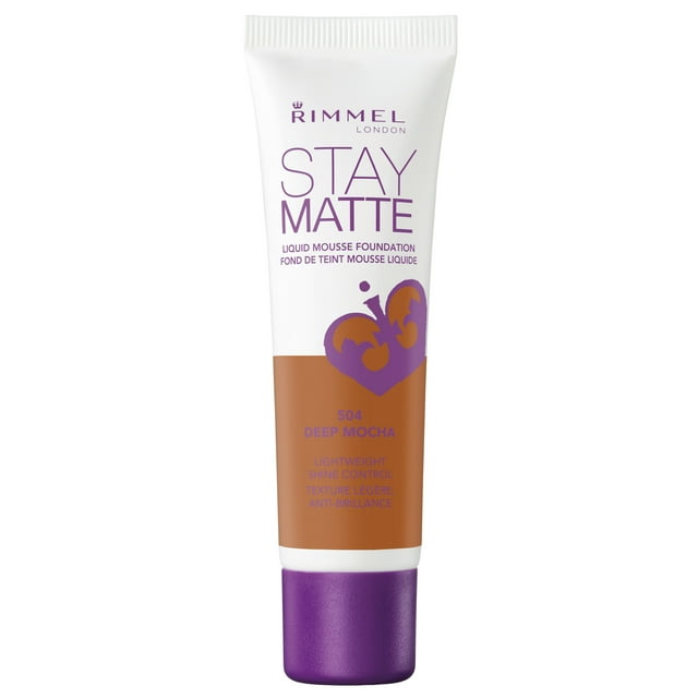 Rimmel London Stay Matte Liquid Foundation, Deep Mocha, 1 oz