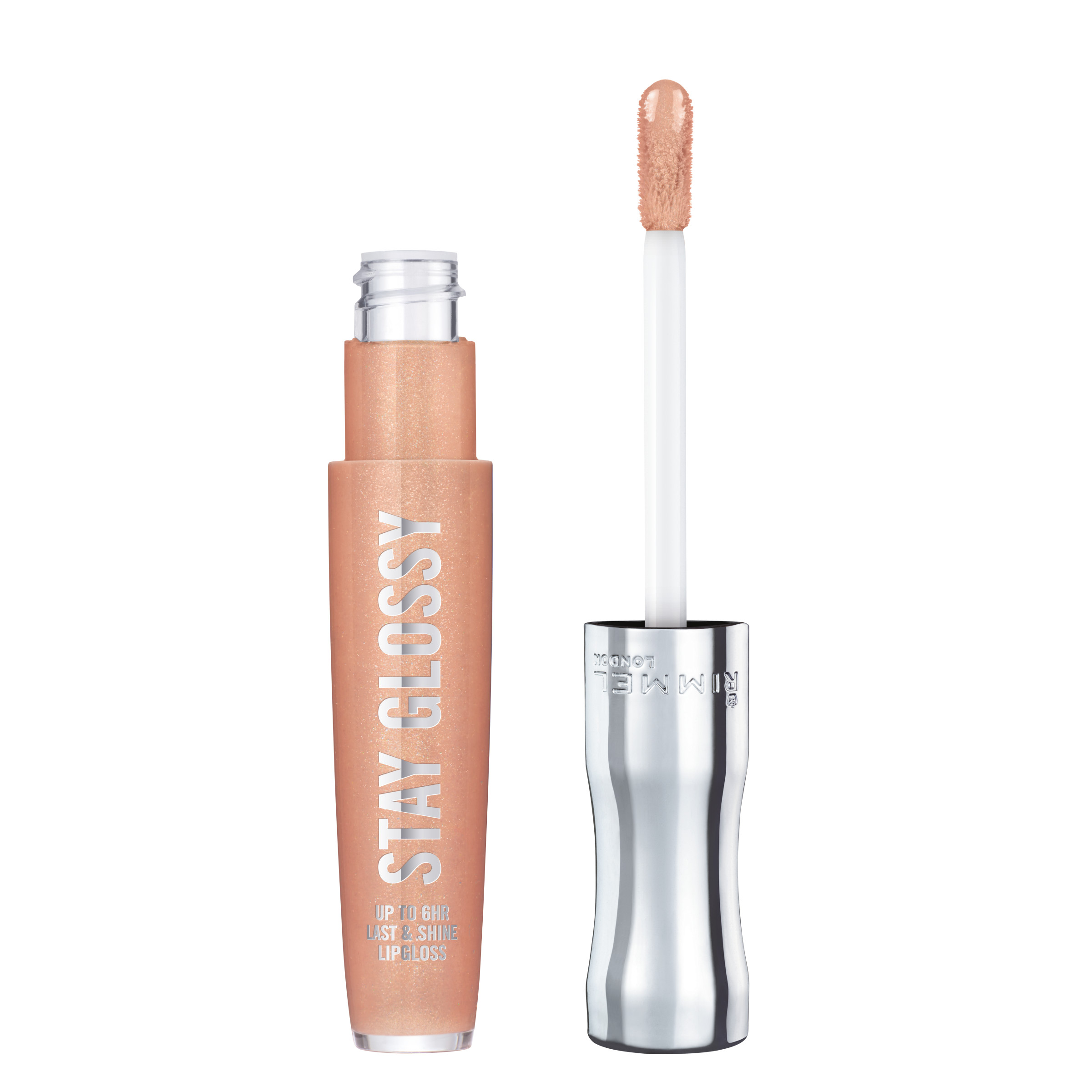 Rimmel Stay Glossy Lip Gloss, Non-Stop Glamour, 0.18 oz - image 1 of 10