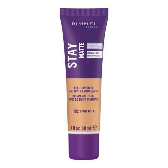 Rimmel Stay Matte Liquid Mousse Foundation Light Buff Oily Skin 1 Fl Oz