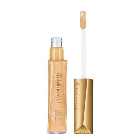 Rimmel Stay Plumped Lip Gloss, 801 Angel Shimmer, 0.21 oz