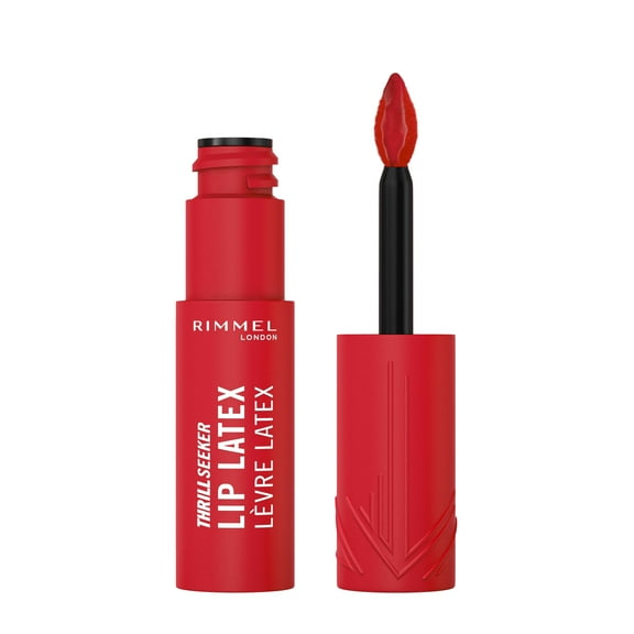 Rimmel Thrill Seeker Lip Latex, 400 Rimmel Red, 0.2 fl oz