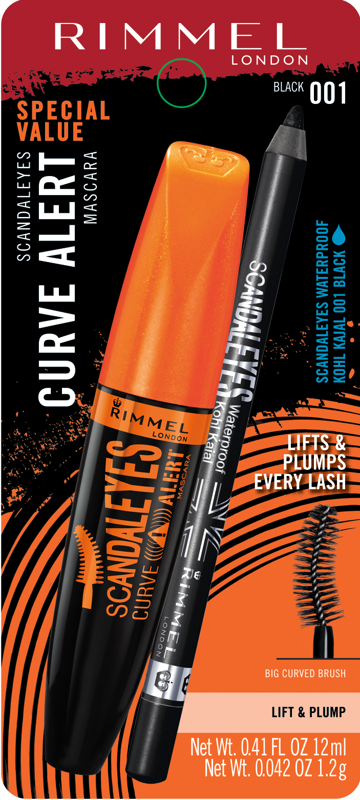 Rimmel Volumeflash Scandaleyes Curve Alert Mascara Duo, Black photo 1