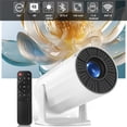 thumbnail image 1 of Rimoody Smart Projector with Built-in Apps, Wifi Bluetooth Projector Support 4K, Auto Keystone, Short Throw Projector and 180° Adjustable, Mini Portable Movie Projector, 1 of 13
