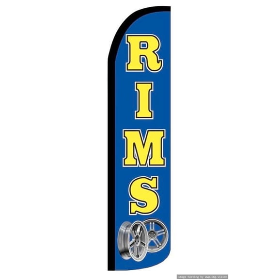 Rims Windless flag Without Pole Advertisement /Business Flags | Feather Flag |
