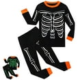 Rimyaw Toddler Halloween Skeleton Pajamas Glow in the Dark Boys Girls