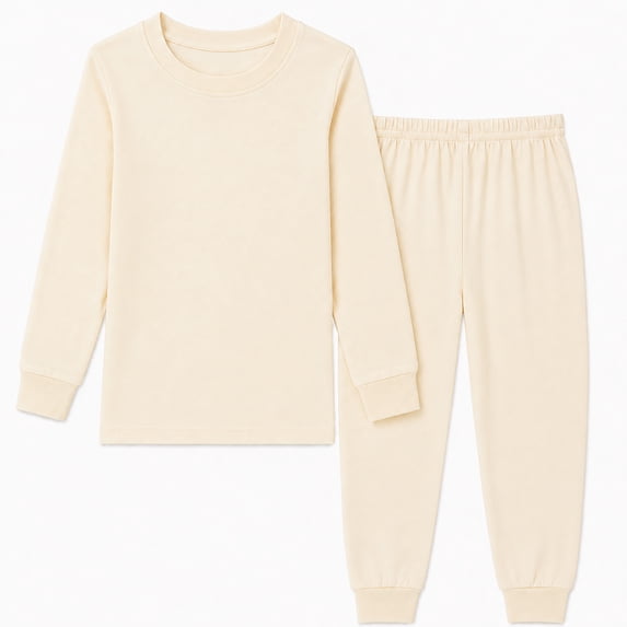 Rimyaw Toddlers Pajamas Sets Boys Girls 2-Piece Sleepwear Set Cotton Long Sleeve Casual Clothes 3T