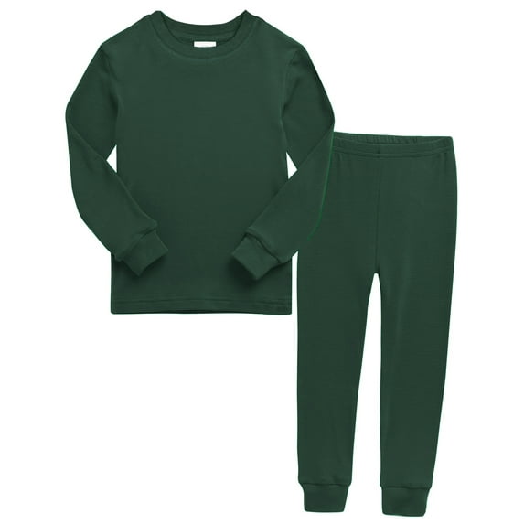 Rimyaw Toddlers Pajamas Sets Boys Girls 2-Piece Sleepwear Set Cotton Long Sleeve Casual Clothes 5T