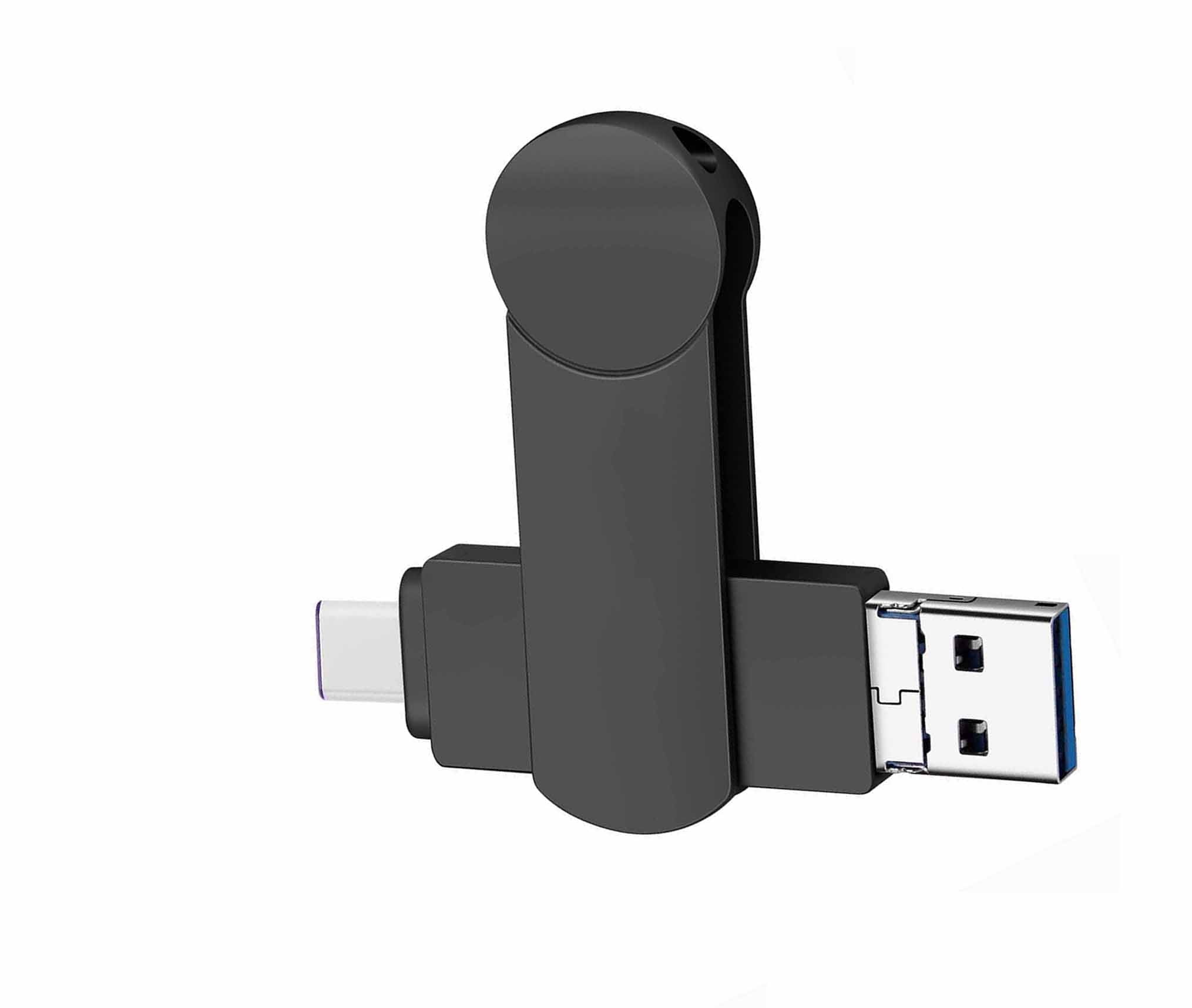 Rimzng USB3.0 Flash Drive-Photo Stick Thumb Drive Memory Stick Data Storage for Smartphones,Laptop(Black