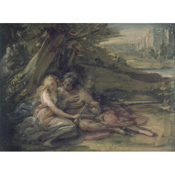 Rinaldo And Armida (Rinaldo E Armida) Canvas Art - (24 x 18)
