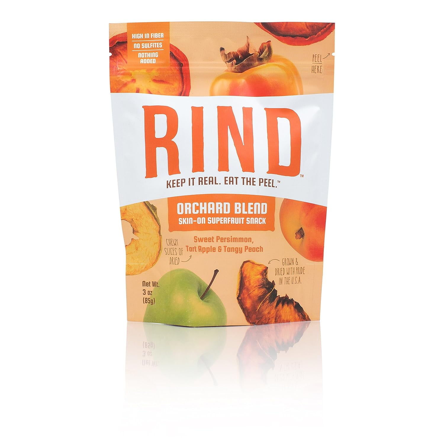 Rind Snacks - Dried Fruit Blend Orchard - Case of 12 - 3 OZ