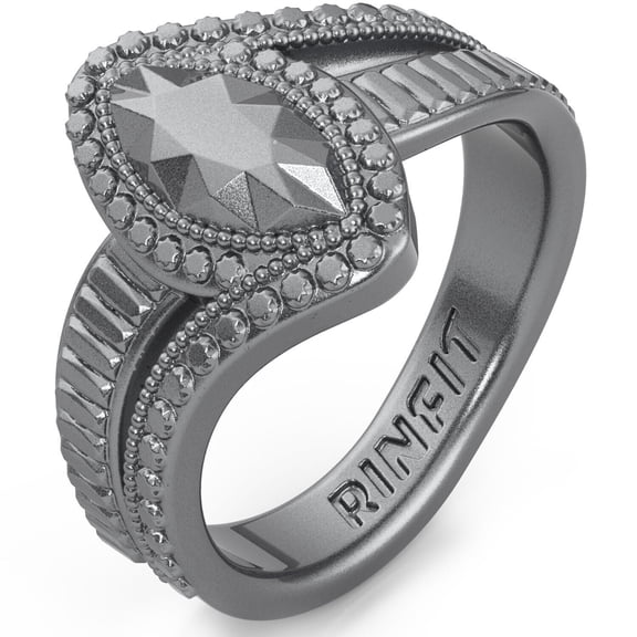 Rinfit Silicone Rings - Wedding Rubber Rings For Women - Marquise Diamond