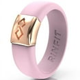 thumbnail image 1 of Rinfit Silicone Rings for Women - Female Rubber Wedding Bands - Metal Infinity Collection, 1 of 5