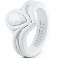 thumbnail image 1 of Rinfit Silicone Rings for Women - Female Wedding Rubber Bands - Pear Diamond Collection, 1 of 3