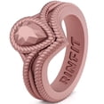 thumbnail image 1 of Rinfit Silicone Rings for Women - Female Wedding Rubber Bands - Pear Diamond Collection, 1 of 4
