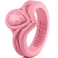 thumbnail image 1 of Rinfit Silicone Rings for Women - Female Wedding Rubber Bands - Pear Diamond Collection, 1 of 3