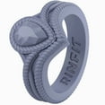 thumbnail image 1 of Rinfit Silicone Rings for Women - Female Wedding Rubber Bands - Pear Diamond Collection, 1 of 4