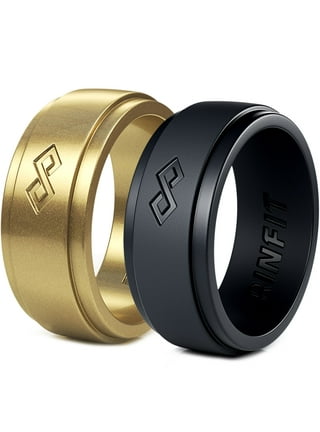 Black Silicone Men's Wedding Band