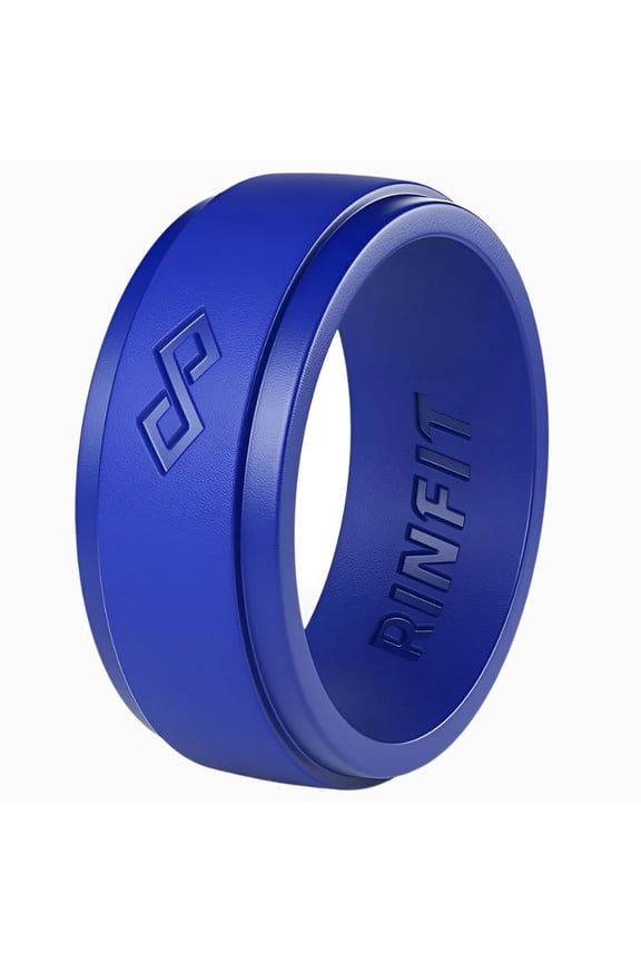 Silicone Wedding Ring for Men - Soft Rubber Wedding Band Replacement - Infinity Collection