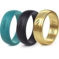 thumbnail image 1 of Rinfit Silicone Wedding Rings for Women - Infinity Collection - 3 Rings Pack, 1 of 12